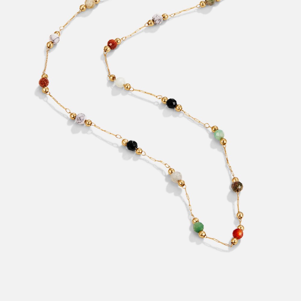 Donna | Elegant Pärlad Minimalistisk Halsband