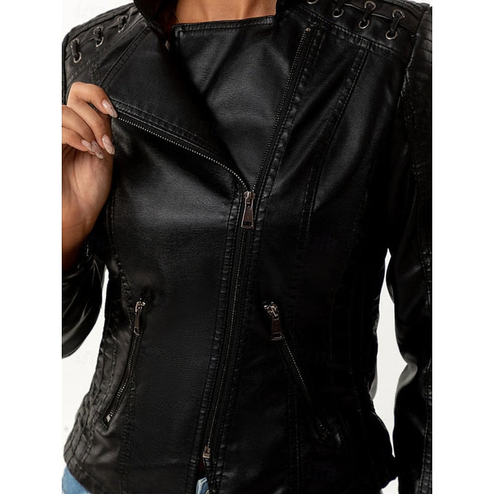 Rosa | Snygg Bikerjacka