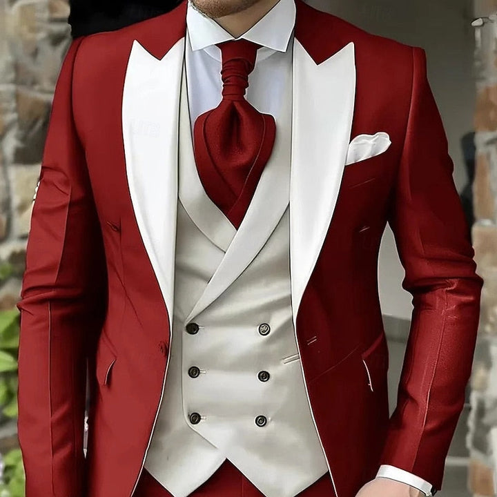 Miles | Skräddarsydd Tre-delad Set med Peak-Lapel