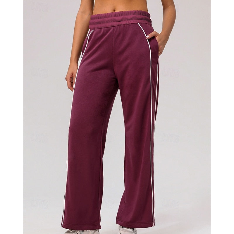 Maisie | Avslappnade Joggers med Sidostrand
