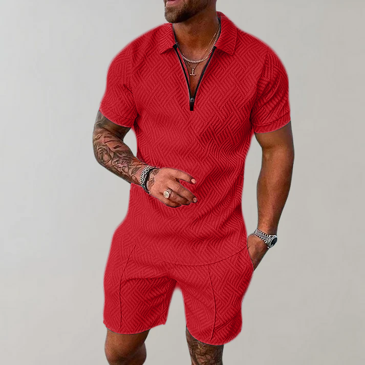 Dylan | Stilig avslappnad polo och shorts-set