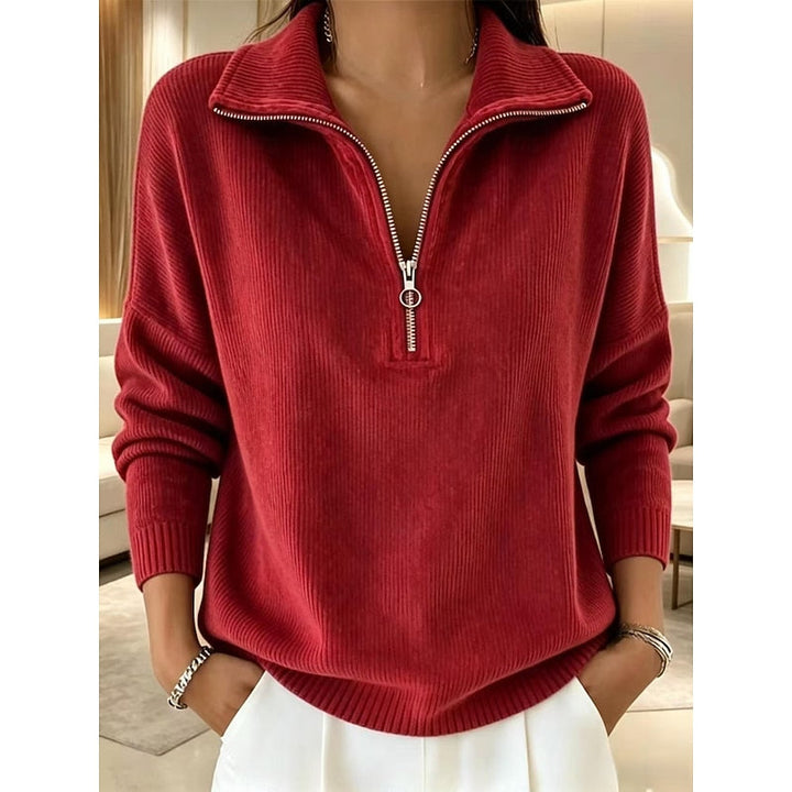 Georgina | Quarter-Zip Krage Pullover
