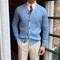 Vincent | Ribbad V-ringad Knapp Cardigan