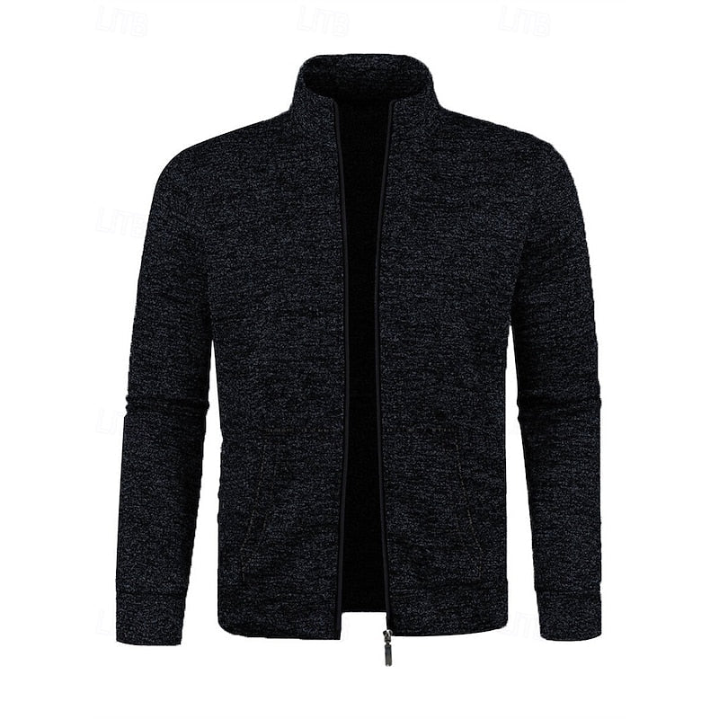 Caleb | Jacka med Full-Zip och Ståkrage