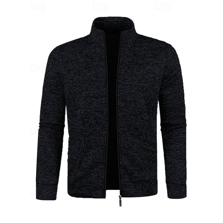 Caleb | Jacka med Full-Zip och Ståkrage