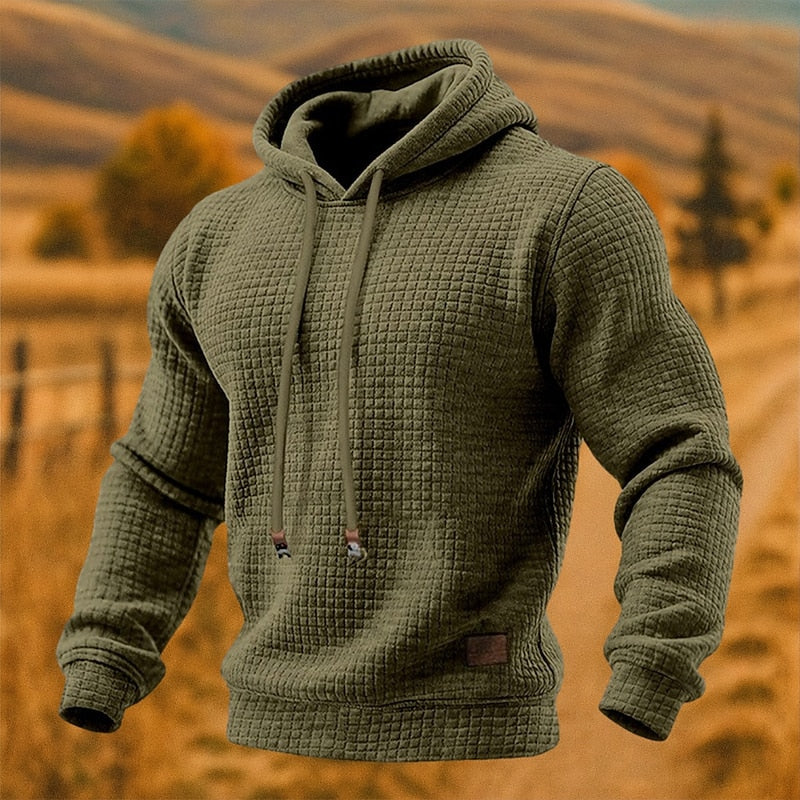 Beckett | Texturerad Pullover Hoodie