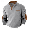 Russell | Texturerad Waffle Henley Skjorta