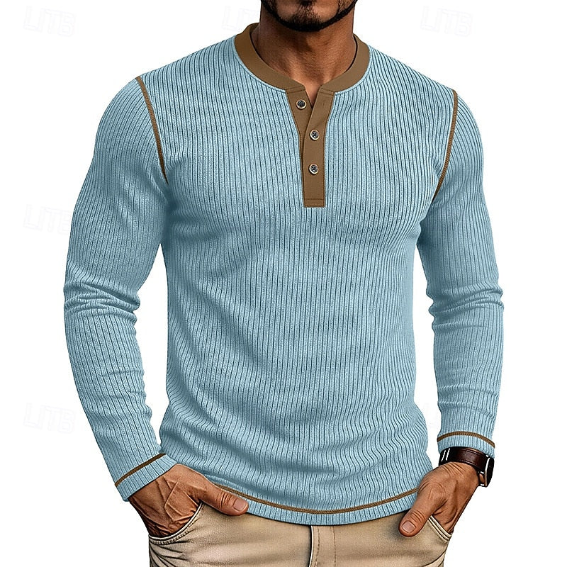 Jared | Ribbade Henley Skjorta