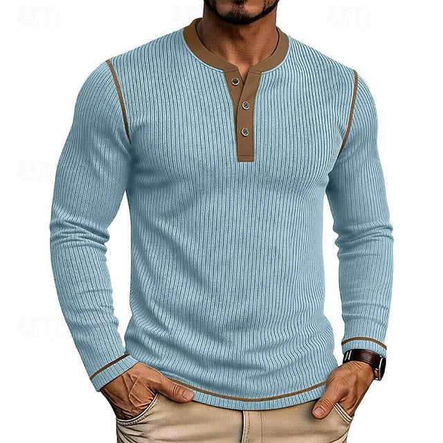 Jared | Ribbade Henley Skjorta