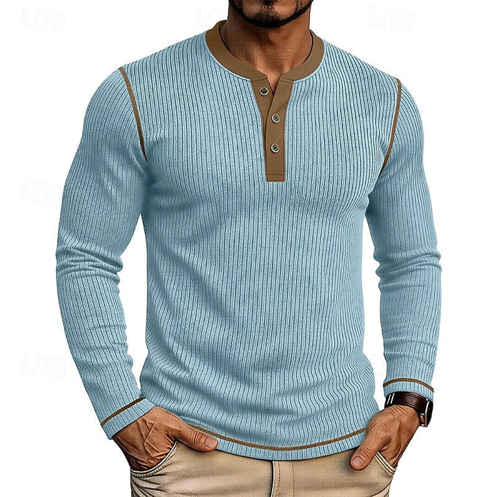 Jared | Ribbade Henley Skjorta