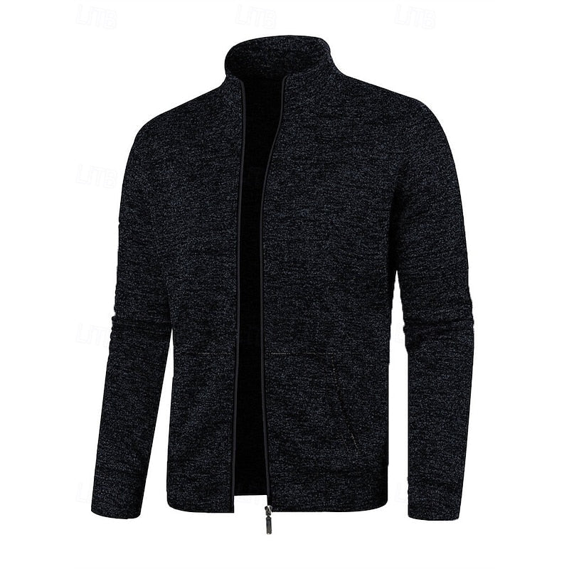Caleb | Jacka med Full-Zip och Ståkrage