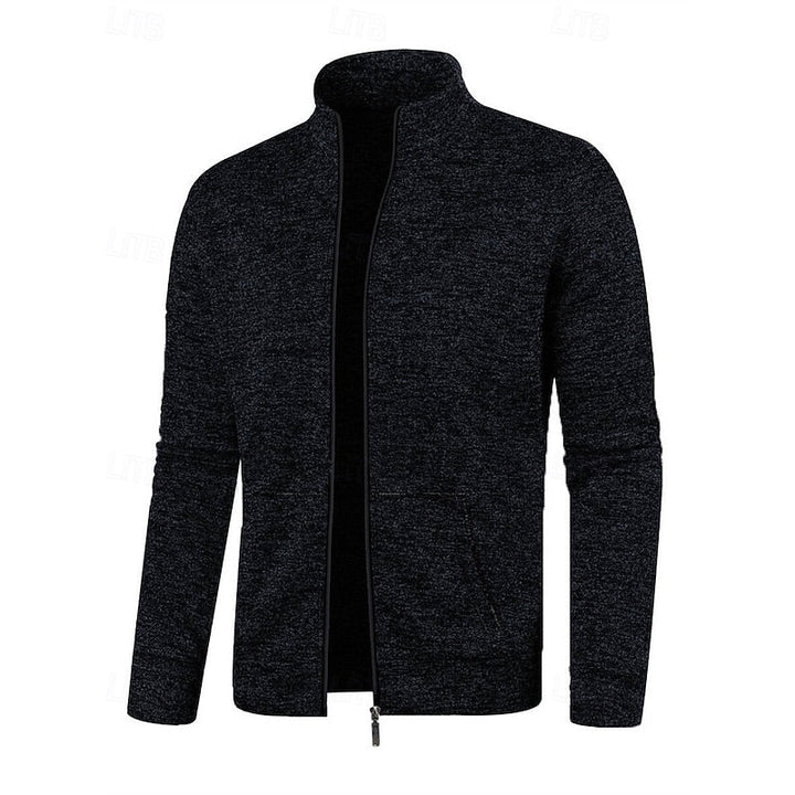 Caleb | Jacka med Full-Zip och Ståkrage