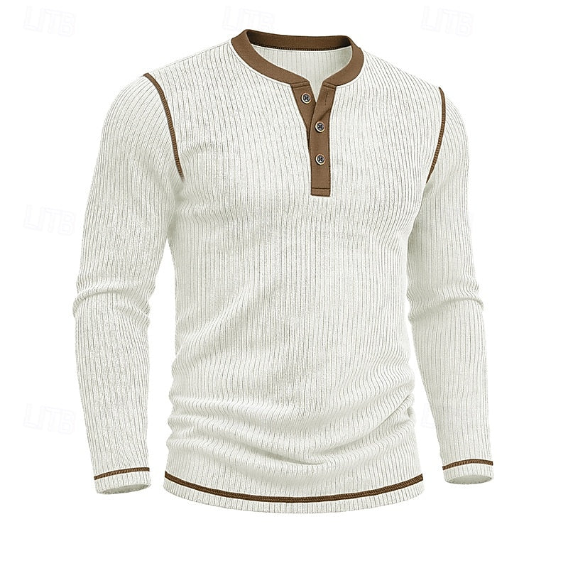 Jared | Ribbade Henley Skjorta
