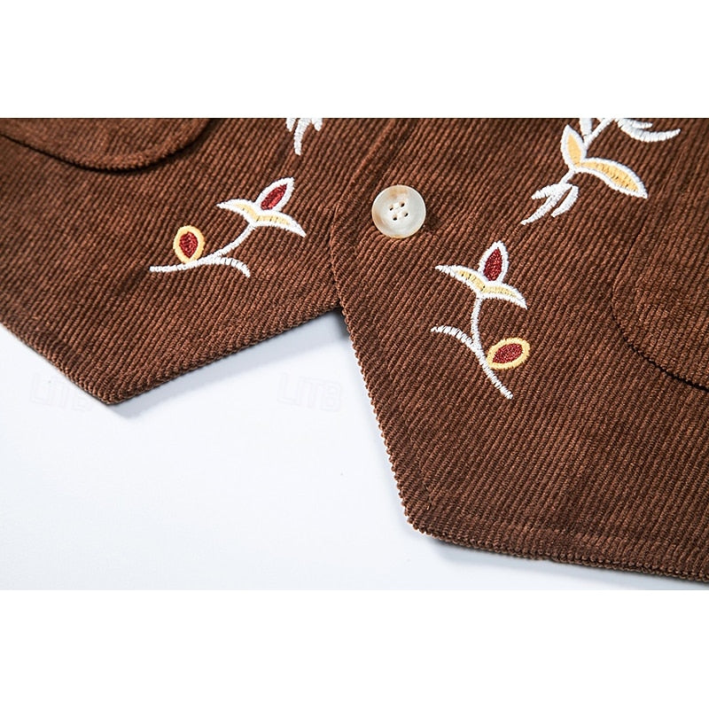 Otis | Broderad Enknäppt Västa
