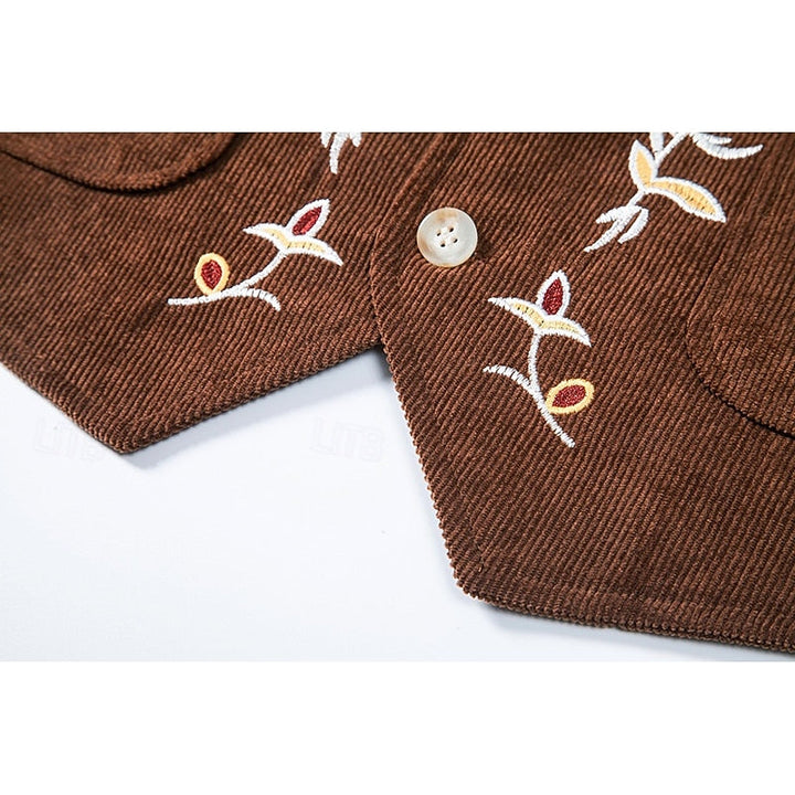 Otis | Broderad Enknäppt Västa