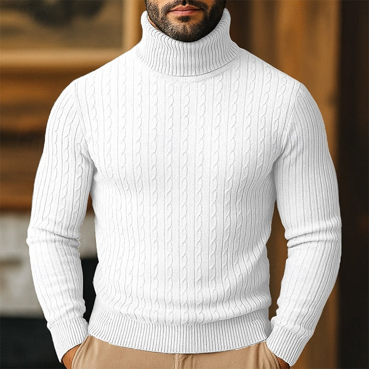 Rupert | Kabelstickad Polotröja