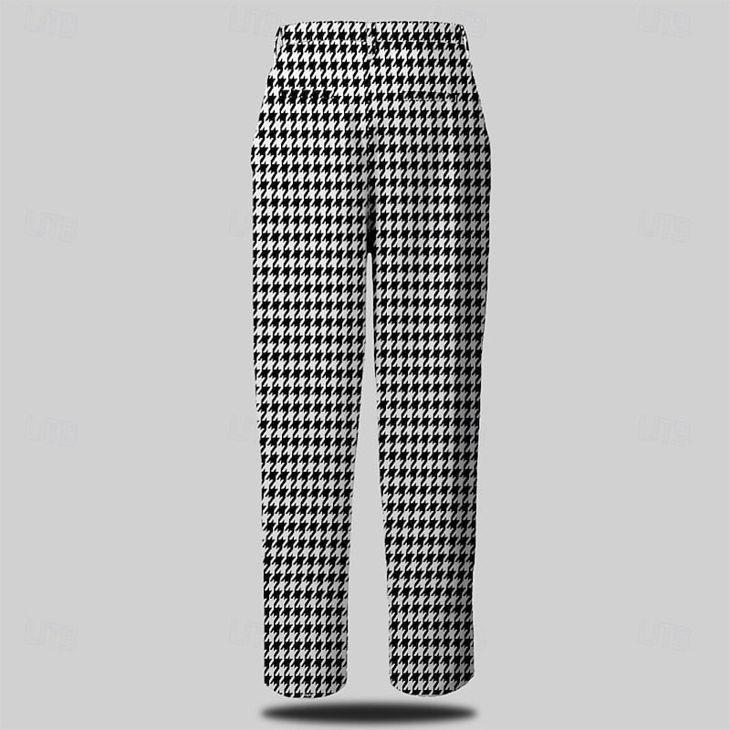 Nolan | Skräddarsydd Houndstooth Byxa