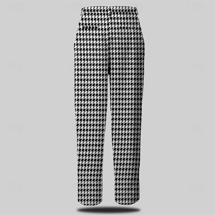 Nolan | Skräddarsydd Houndstooth Byxa