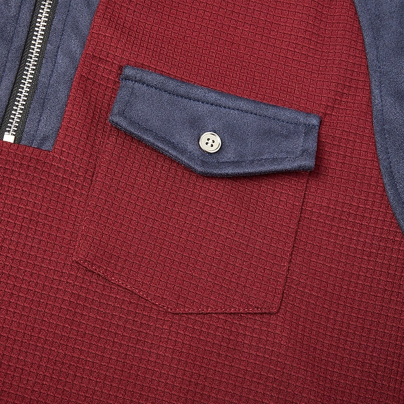Corbin | Kvartdraget Texturerat Tröja