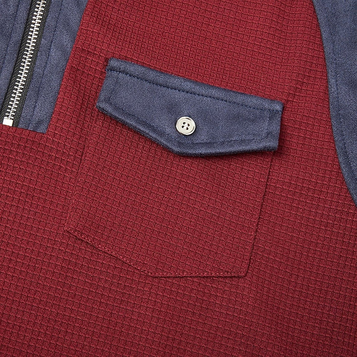Corbin | Kvartdraget Texturerat Tröja