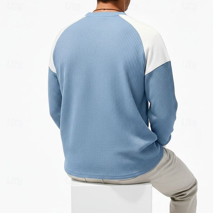 Ellison | Färgblock Långärmad Henley