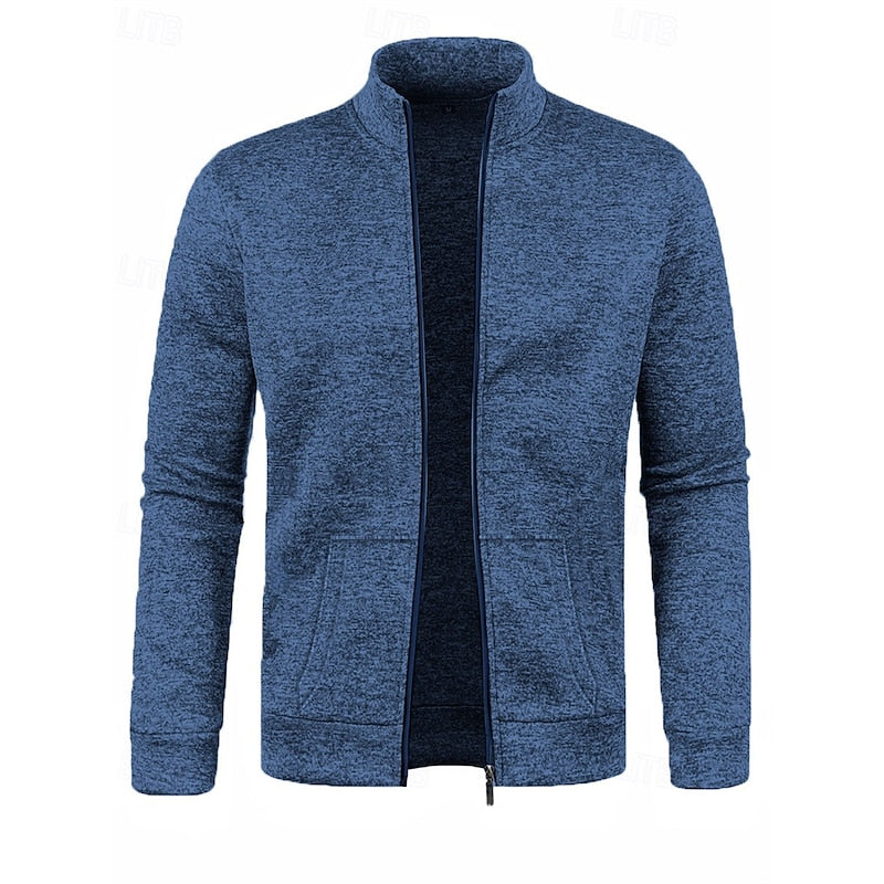 Caleb | Jacka med Full-Zip och Ståkrage
