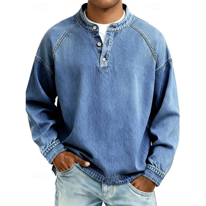 Colby | Vintage Tvättad Henley Skjorta