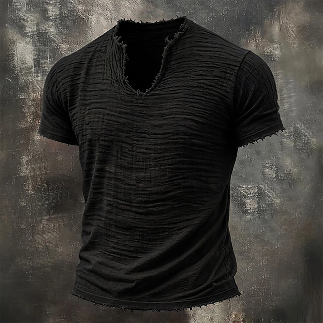 Wyatt | Robust Notch-Neck T-shirt