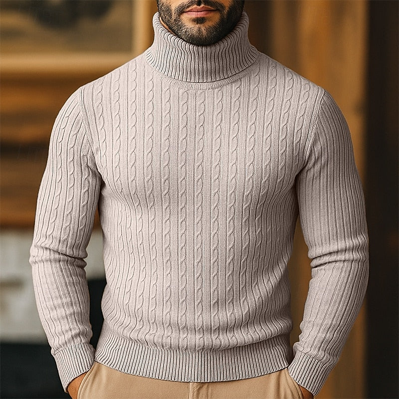 Rupert | Kabelstickad Polotröja