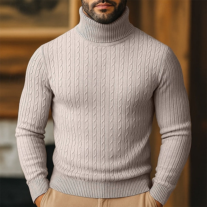 Rupert | Kabelstickad Polotröja