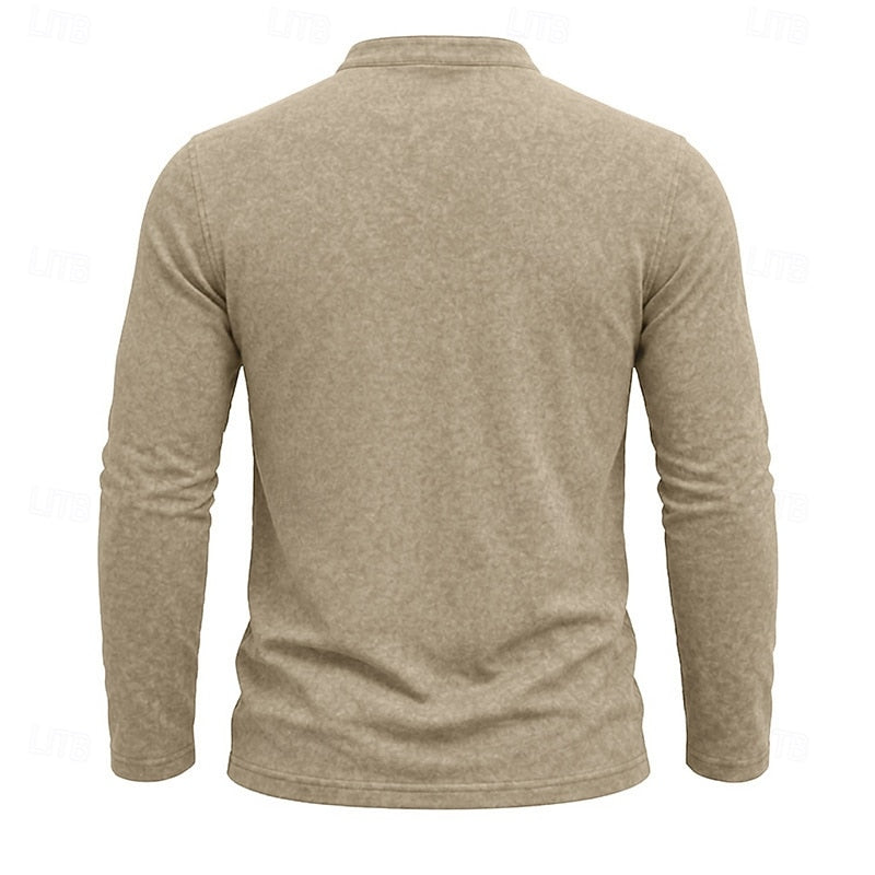 Weston | Klassisk Henley Långärmad Skjorta