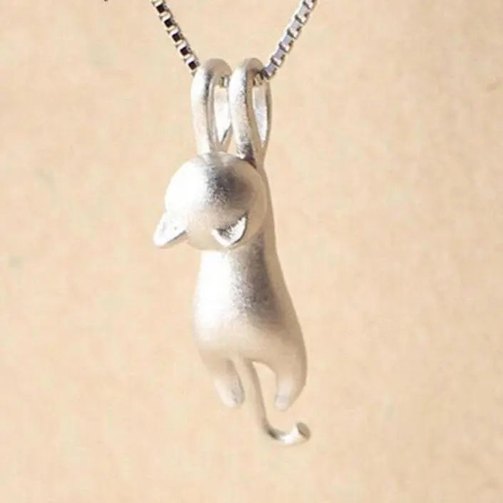 Nancy | Stilren silver katt-halsband