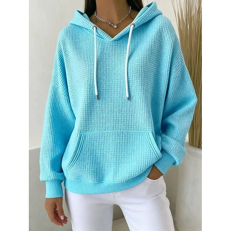 Harper | Texturerad Dragkedja Hoodie