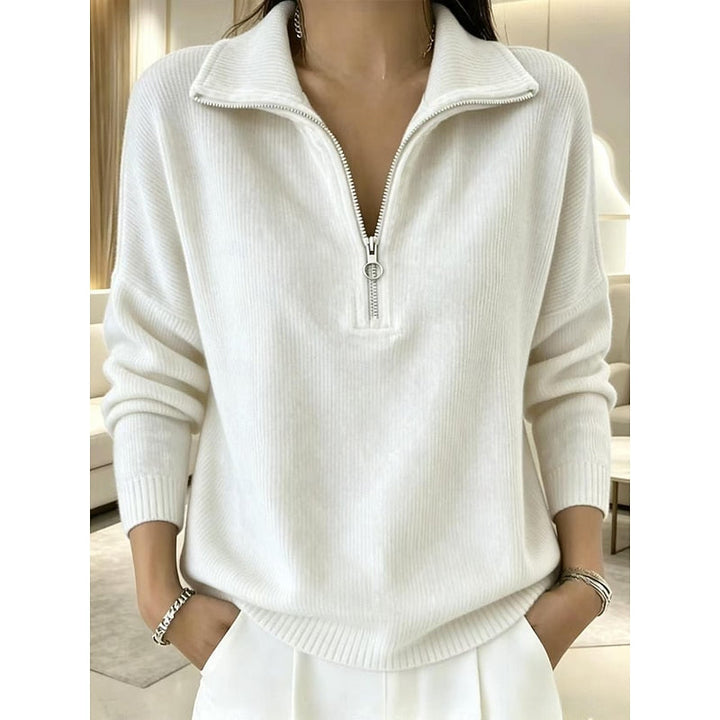 Georgina | Quarter-Zip Krage Pullover