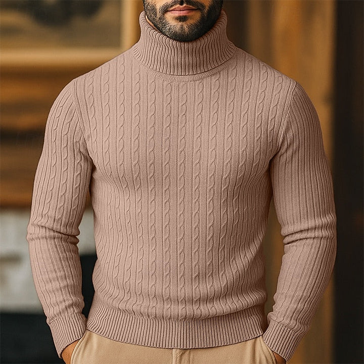 Rupert | Kabelstickad Polotröja