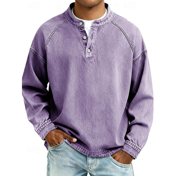Colby | Vintage Tvättad Henley Skjorta