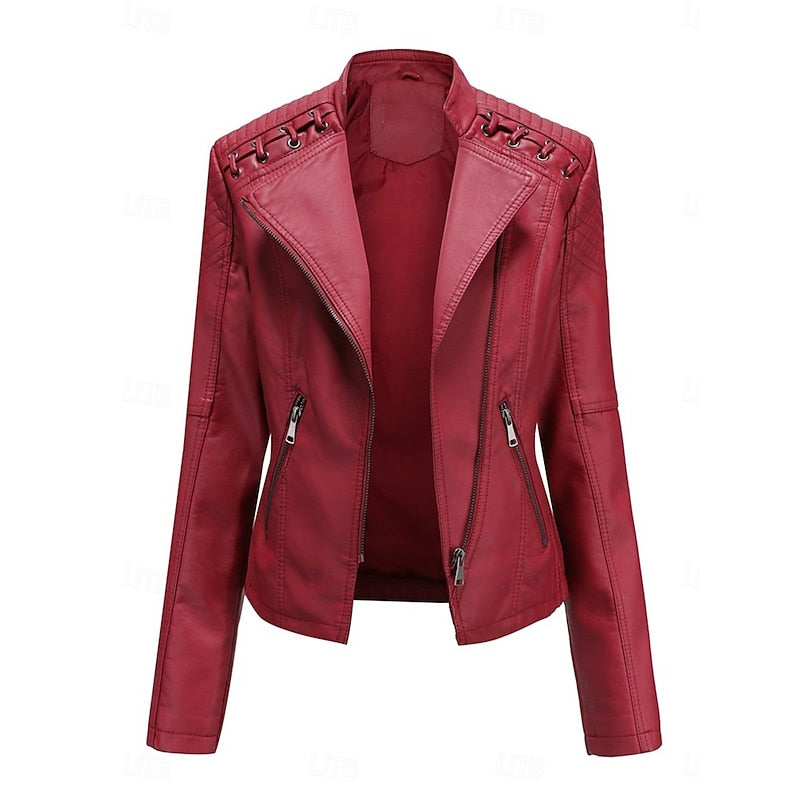 Rosa | Snygg Bikerjacka