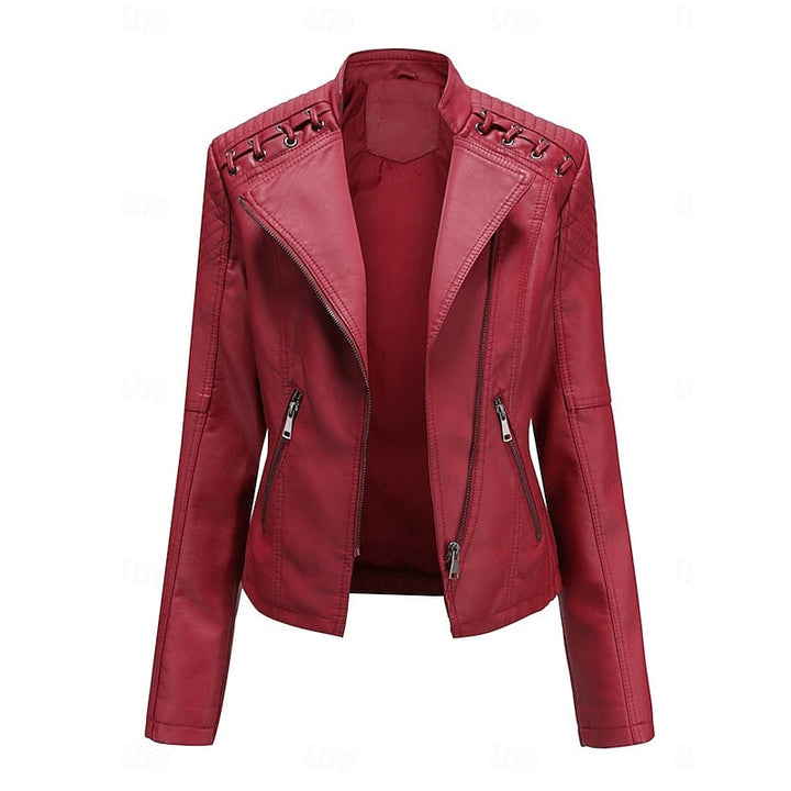 Rosa | Snygg Bikerjacka