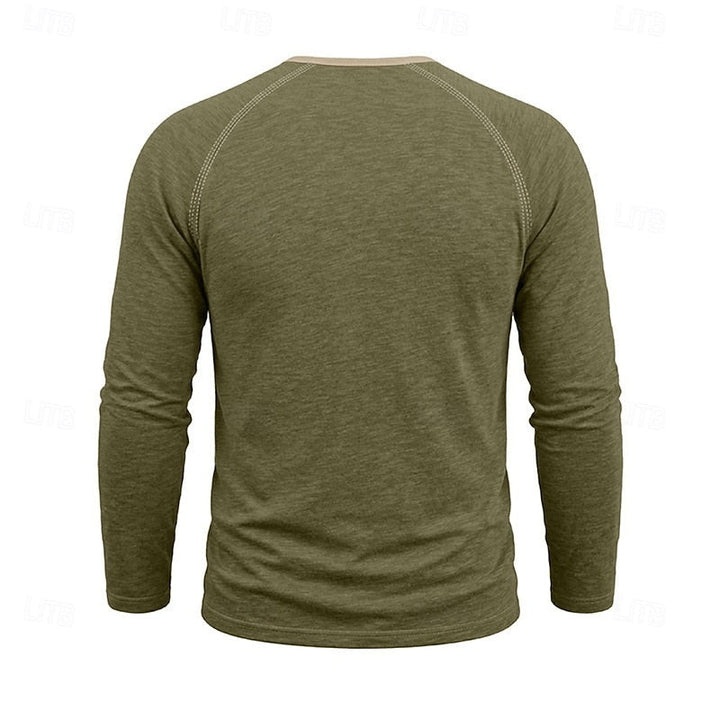 Owen | Klassisk Button Henley Skjorta