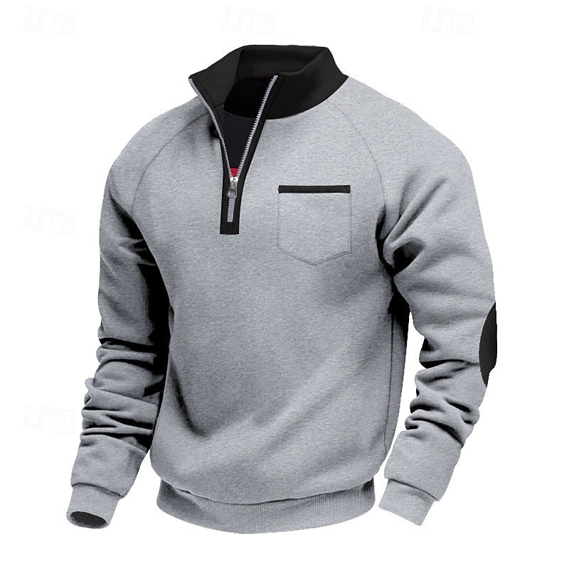 Keith | Quarter-Zip Färgblock Pullover