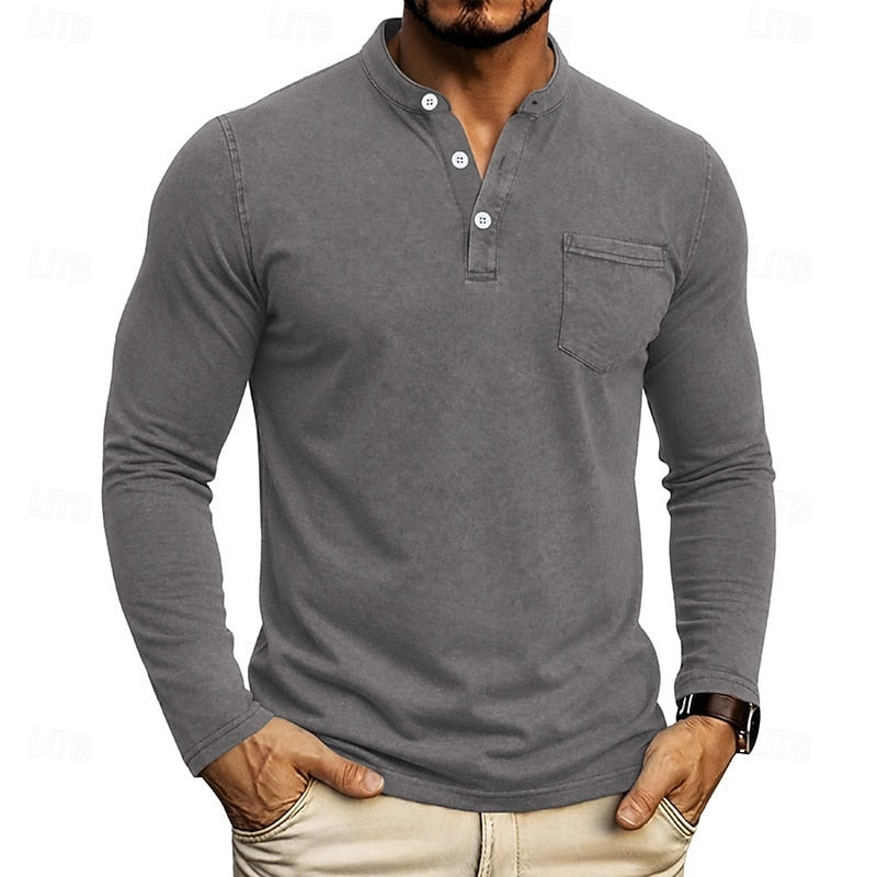 Weston | Klassisk Henley Långärmad Skjorta