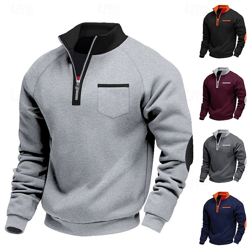 Keith | Quarter-Zip Färgblock Pullover