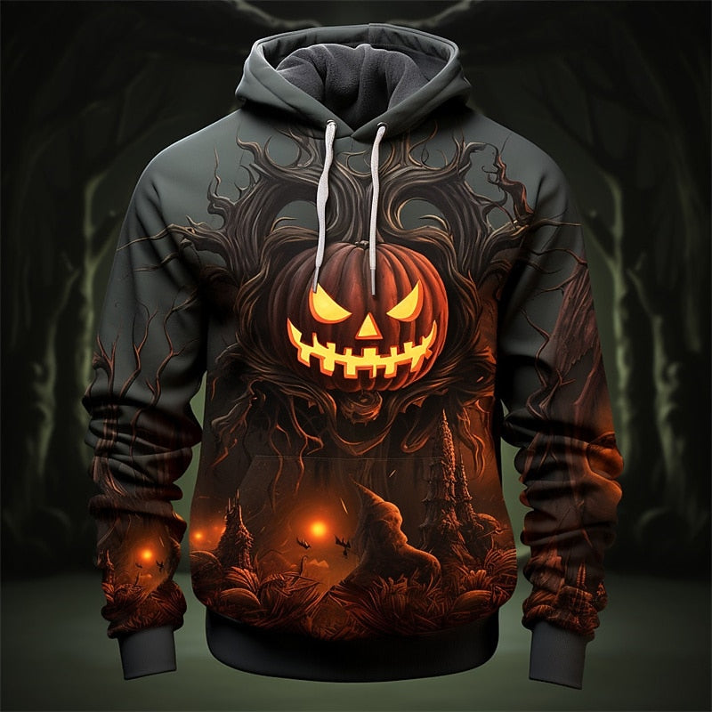 Holden | Halloween Pumpa Grafisk Hoodie