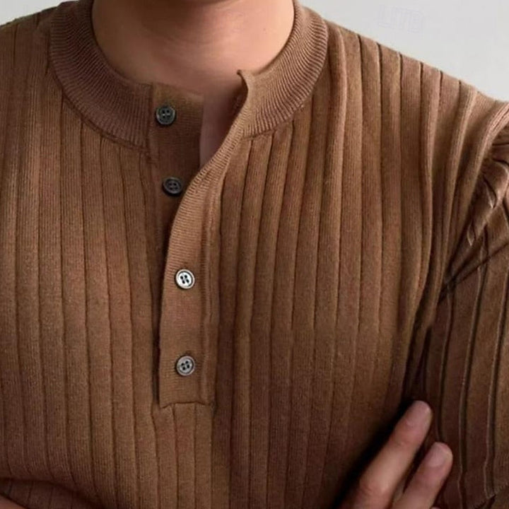 Theo | Ribbad Henley Tröja