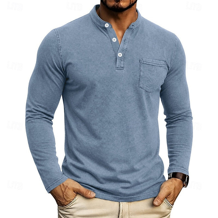 Weston | Klassisk Henley Långärmad Skjorta