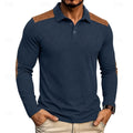 Bennett | Texturerad Färgblock Polo T-shirt