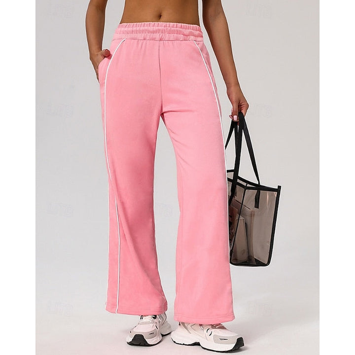 Maisie | Avslappnade Joggers med Sidostrand
