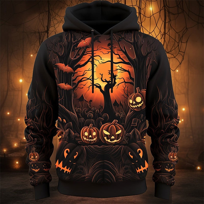 Holden | Halloween Pumpa Grafisk Hoodie