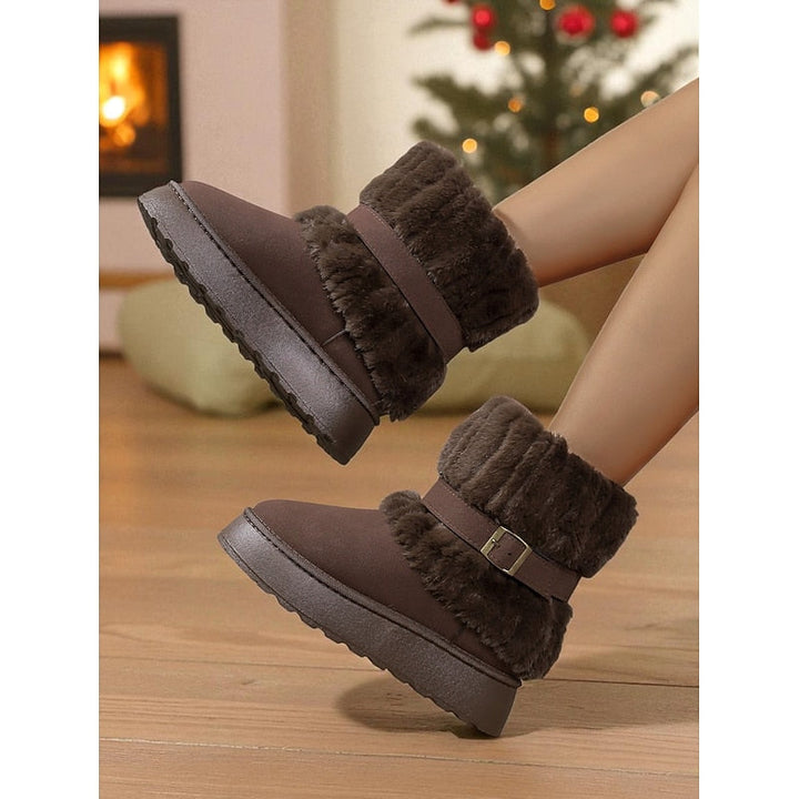 Cecily | Mysiga snöboots med pälsdetaljer