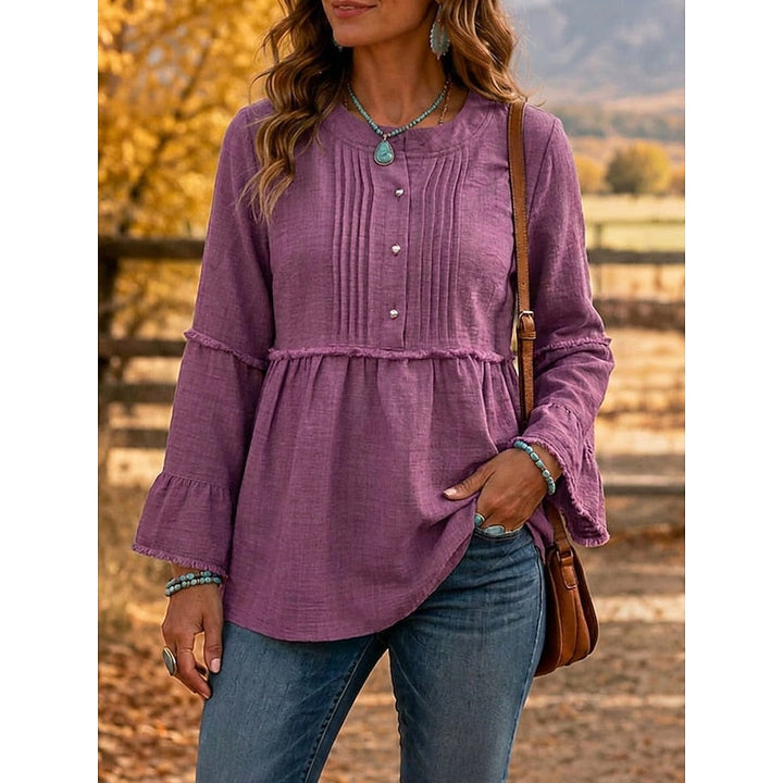 Rosalyn | Piffad Peplum Blus